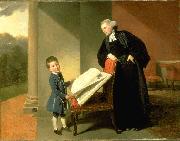 Johann Zoffany The Reverend Randall Burroughs and his son Ellis Sweden oil painting artist